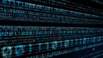 Aufkleber - Digital binary code concept.
