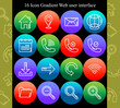 icon gradient web user interface,icon home-map-mail-web-calendar-phone-download-rotate-wifi-folder-search,isolated on green-red-purple-blue colors,can  be changed to various sizes