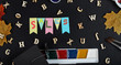 © tolikoffphotography - Back to school SALES. Colorful background.