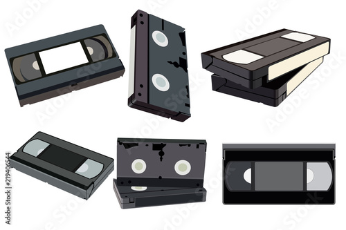 Cuadros en Lienzo The set of videotapes from different sides