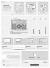 Wall Mural - flat ui website design elements