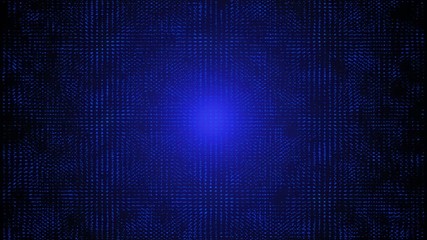 Leinwandbilder - Blue Flickering Moving Particle Graphic Animation Background