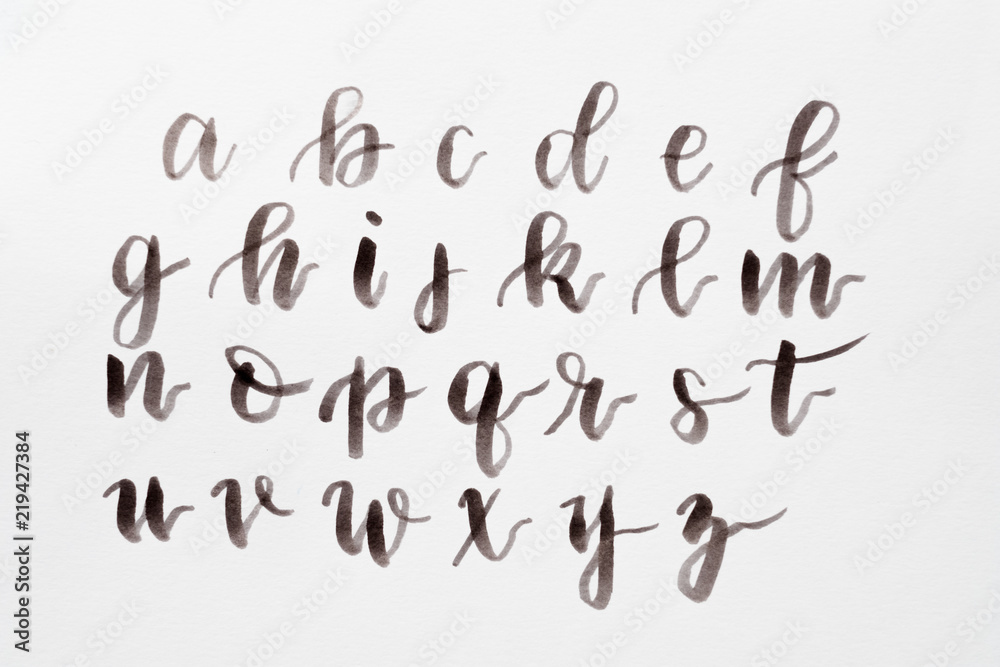 Brush lettering alphabets discount