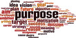 © laufer - Purpose word cloud