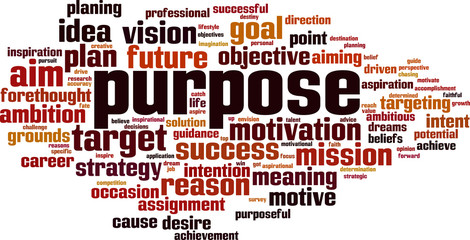 Purpose word cloud