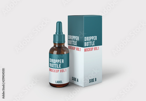 Download Dropper Bottle and Packaging Mockup. Buy this stock ...