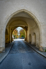 Wall Mural - door of ancient city wall in Austria Graz