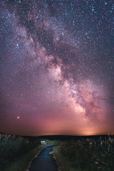 starry night over the trail