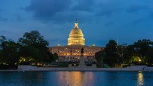 4k Hyperlapse Video Of United States Capitol