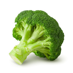 broccoli, isolated on white background, clipping path, full depth of field