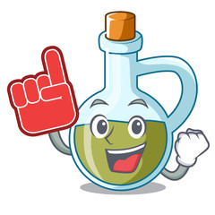 Poster - Foam finger small bottle of olive oil mascot