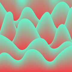 Aufkleber - abstract background waves gradient hallucination, vector background advertising, abstract colored waves