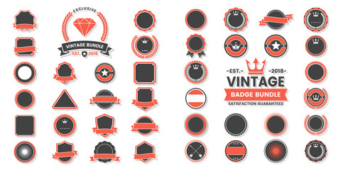 Wall Mural - vintage retro vector logo for banner