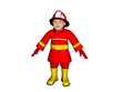 Feuerwehrmann in Uniform