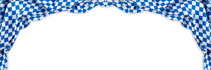 bavaria flag oktoberfest empty isolated wide panorama banner background with copy space bavarian german germany culture festival concept