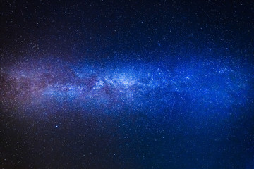 wonderful blue milky way with million stars at night