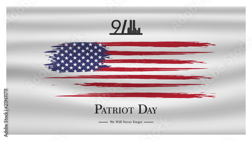 Fotografía Patriot day USA Never forget 9