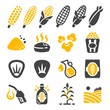 corn icon set