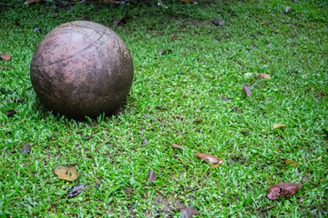 Replica Stone Spheres from Costa Rica in Arenal Volcano