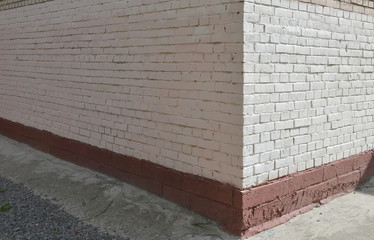  Narożnik domu, mur z cegły