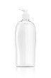 blank packaging pumping gel soap or shampoo bottle