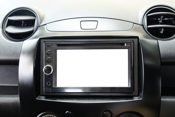 Mockup Smart multimedia touchscreen system for automobile