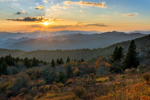 Blue Ridge Mountains Scenic Sunset