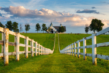 Scenic horse barn along Kentucky's back roads