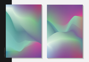 Poster - Modern screen vector background design. Soft color gradients. Motion Vector Illustration. Background for banner, flyer, book, cover, poster.
