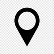 Location pointer icon on transparent background