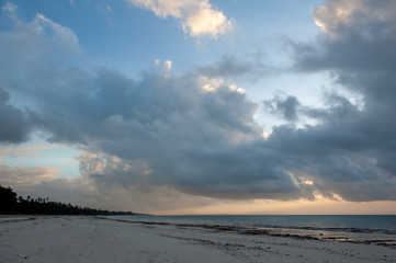 Canvas Print - Sunset over sea