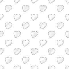 Poster - LGBT heart symbol icon in outline style isolated on white background