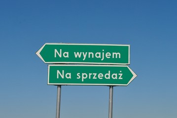 Canvas Print - Na wynajem VS na sprzedaż