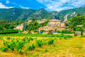 Maubec village in France