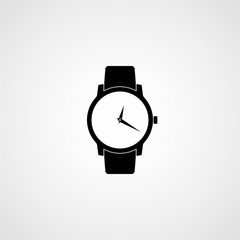 Classic wrist watch icon. Vector