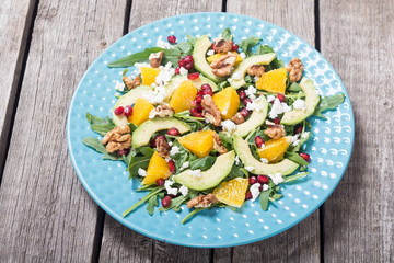 Wall Mural - Fruit avocado salad