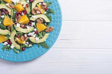 Wall Mural - Fruit avocado salad