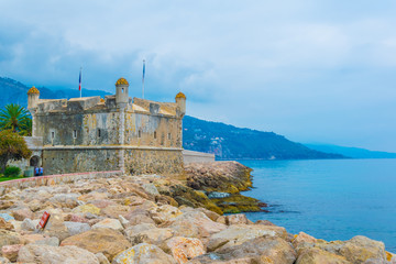 Wall Mural - The Bastion Museum Jean Cocteau at Menton, France