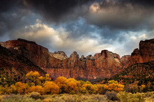 Towers Of The Virgin In Zion National Park