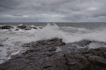 Wall Mural - Ogmore by sea beach