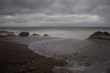 Wall Mural - Ogmore by sea beach