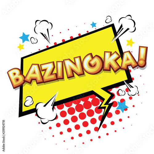 Fotomural Bazinga! Comic Speech Bubble