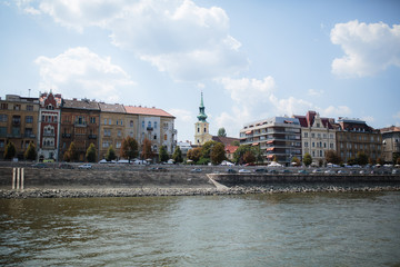 Wall Mural - view of the river in the city