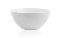 White Ceramics Bowl Isolated On White Background.