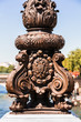 Pont Alexandre III Bridge: Lantern details (lamppost). Paris, France