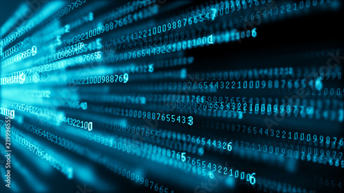 Fotografía Data technology background