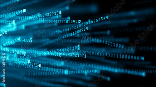 Fotografía Data technology background