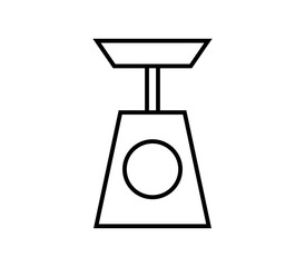 Sticker - kitchen scale icon