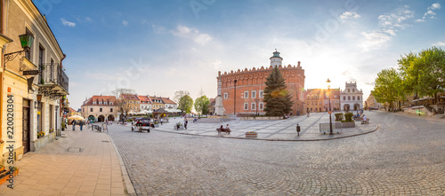 Sandomierz Market Panorama Old Town Streets Poland City