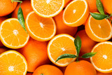 Fototapeta  - slices of citrus fruits - oranges